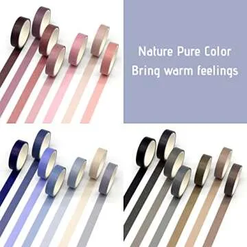 Mooker Washi Tape Set - 39 Rolls of Vibrant Craft Tape