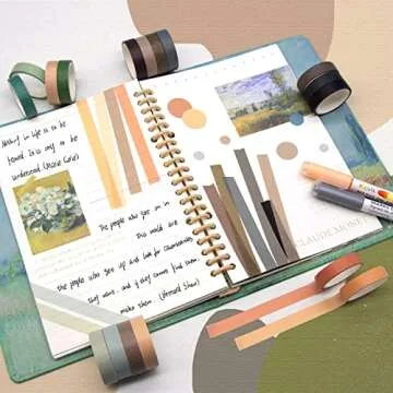 Mooker Washi Tape Set - 39 Rolls of Vibrant Craft Tape