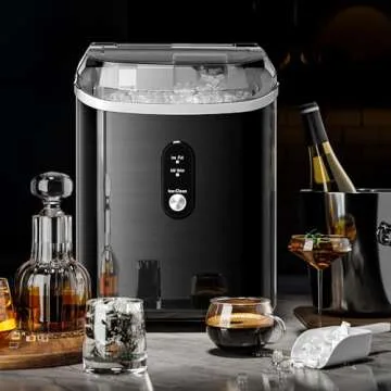 Kismile Portable Nugget Ice Maker for Home & Office