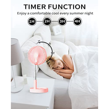 UN UNITEDTIME Portable Travel Fan with Remote Control