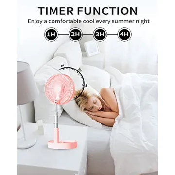 UN UNITEDTIME Portable Travel Fan with Remote Control
