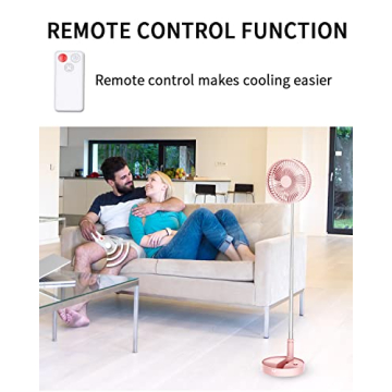 UN UNITEDTIME Portable Travel Fan with Remote Control