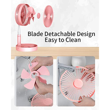 UN UNITEDTIME Portable Travel Fan with Remote Control