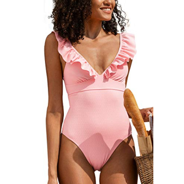 Stylish CUPSHE Women’s Pink One Piece Swimsuit