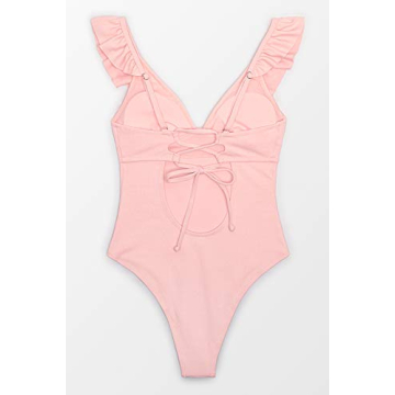 Stylish CUPSHE Women’s Pink One Piece Swimsuit