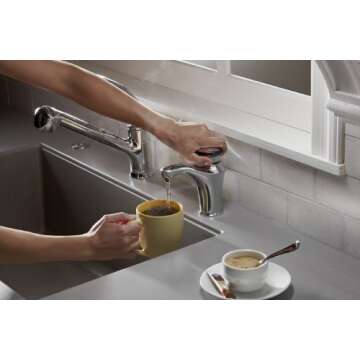 InSinkErator Invite Contour Instant Hot Water Dispenser System - Faucet & Tank, Chrome, H-CONTOUR-SS