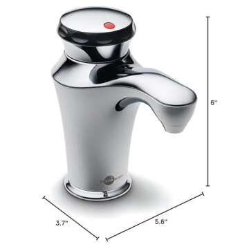 InSinkErator Invite Contour Instant Hot Water Dispenser System - Faucet & Tank, Chrome, H-CONTOUR-SS