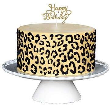 CrafTreat Reusable Cheetah Print Stencil – 6x6 Inch Cheetah Skin Pattern for Cake Decorating, Furn...