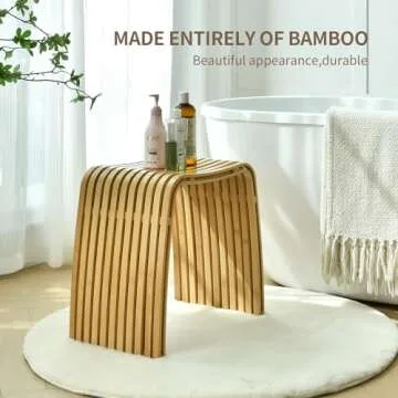 Stylish CWUINT Bamboo Stool for Home and Office Use
