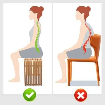 Stylish CWUINT Bamboo Stool for Home and Office Use