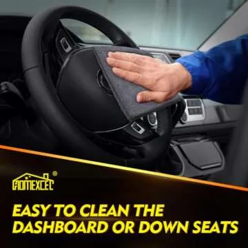 HOMEXCEL Microfiber Towels: Ultra Absorbent 12-Pack