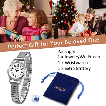 Stylish Women's Easy Reader Analog Watch - Gold/Silver Plated