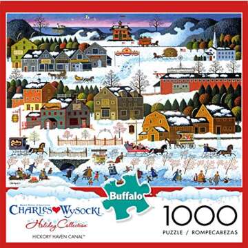 Buffalo Games - Charles Wysocki - Hickory Haven Canal - 1000 Piece Jigsaw Puzzle for Adults -Challen...