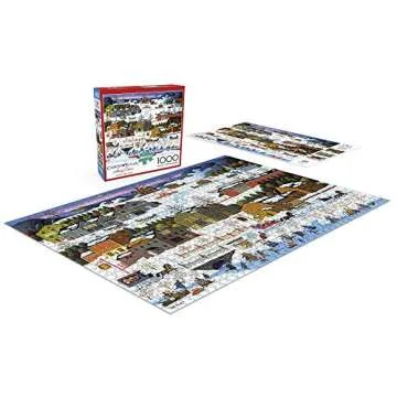 Buffalo Games - Charles Wysocki - Hickory Haven Canal - 1000 Piece Jigsaw Puzzle for Adults -Challenging Puzzle Perfect for Game Nights - Finished Size is 26.75 x 19.75