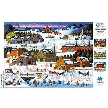 Buffalo Games - Charles Wysocki - Hickory Haven Canal - 1000 Piece Jigsaw Puzzle for Adults -Challenging Puzzle Perfect for Game Nights - Finished Size is 26.75 x 19.75