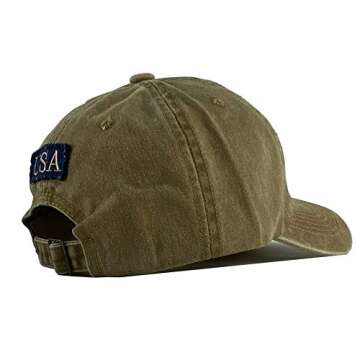 Retro Washed American Flag Baseball Cap for All