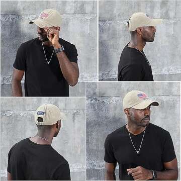 Retro Washed American Flag Baseball Cap for All