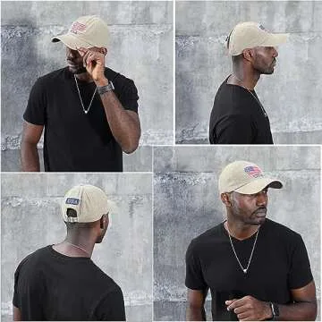 Retro Washed American Flag Baseball Cap for All