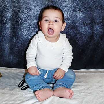 Pureborn Baby Girls Cotton Bodysuit - Stylish & Soft