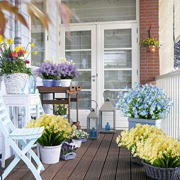 URSTOUD UV Resistant Daffodils | Artificial Flowers for Home