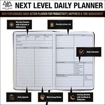 Next Level Daily Planner for Productivity and Happiness