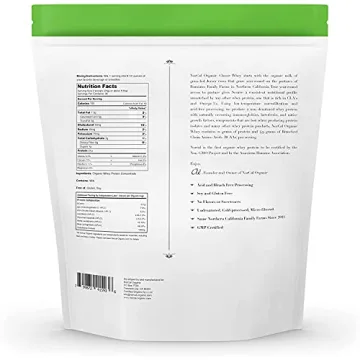 NorCal Organic Whey Protein - Pure, Grass-Fed Nutrition