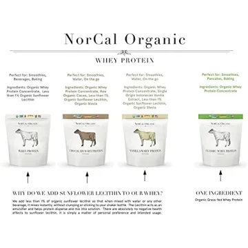 NorCal Organic Whey Protein - Pure, Grass-Fed Nutrition