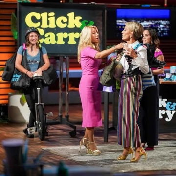 Shark Tank Click & Carry Grocery Bag Holder with Gel Padding