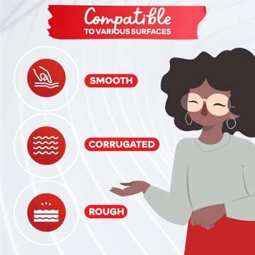 XFasten Super Strong Duct Tape, White, 2" x 50 Yards Waterproof Duct Tape for Outdoor, Indoor, School and Industrial Use