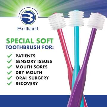 Brilliant Round Toothbrush for Sensitivity Support