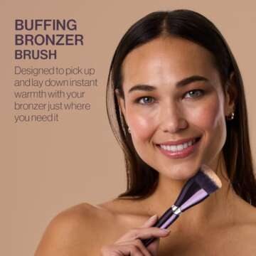 Anisa Beauty Buffing Bronzer Brush - Premium, Ultra-Soft Synthetic Fibers for Smooth, Flawless Bronz...