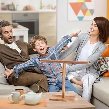 YWMSGM Ring Toss Games for Adults, Patio Decor, Yard Games, Outdoor Indoor Games, Wooden Hook and Ring Game for Bars, Home, Party, Christmas Games