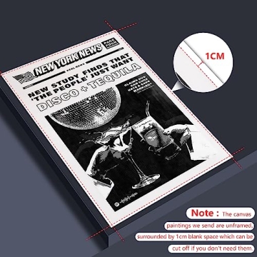 Trendy Disco Ball Canvas Wall Art for Funky Spaces