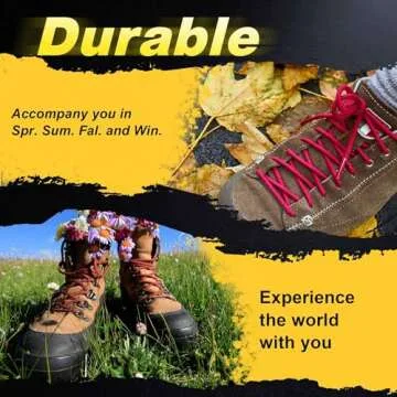 VSUDO 79 Inches Round Deep Red Boot Laces, 5/32" Diameter Deep Red Shoe Laces for Boots, Work Boot Laces Heavy Duty, Hiking Boot Shoelaces for Men or Women (2Pairs-Deep Red-200CM)