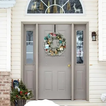 Fraser Hill Farm 24-in. Snowy Christmas Wreath for Your Home