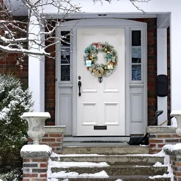 Fraser Hill Farm 24-in. Snowy Christmas Wreath for Your Home