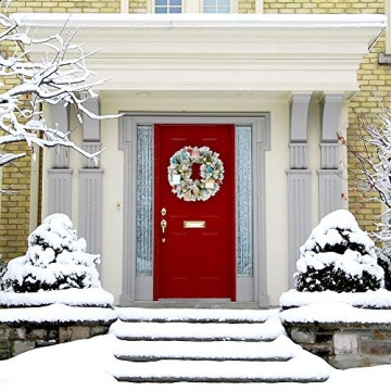 Fraser Hill Farm 24-in. Snowy Christmas Wreath for Your Home