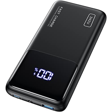 INIU Portable Charger, 45W USB C Power Bank Fast Charging with 15000mAh PD QC External Phone Battery...