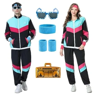 Antbutler 80s Tracksuit | Unisex Retro Hip Hop Windbreaker Set