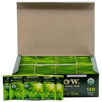 Bigelow Organic Green Tea 150-Count - Refreshing & Healthy