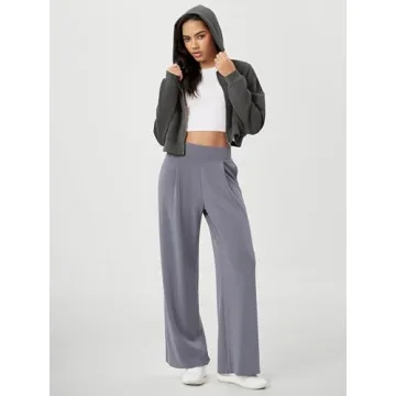 ODODOS Modal Soft Wide Leg Pants for Women Comfort Wear