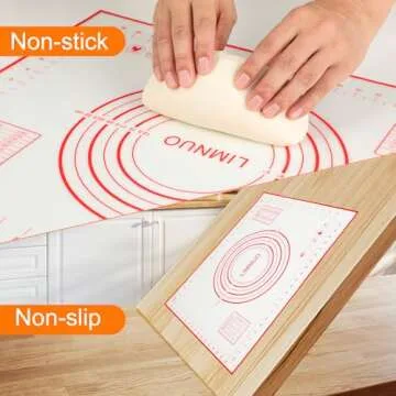 Durable Silicone Pastry Mat for Easy Baking and Rolling