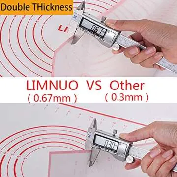 Durable Silicone Pastry Mat for Easy Baking and Rolling