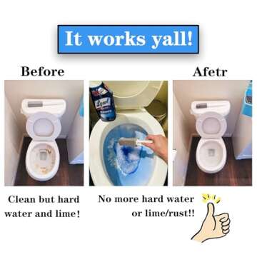 [2 Pack] Pumice Stone for Toilet Cleaning, Pumice Cleaning Stone Toilet Bowl with Extra Long Handle for Removing Toilet Bowl Ring, Pool, Bathroom,Toilet Brush