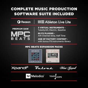 M-Audio Keystation 49 MK3 - Synth Action 49 Key USB MIDI Keyboard Controller with Assignable Controls, Pitch and Mod Wheels, and Software Included