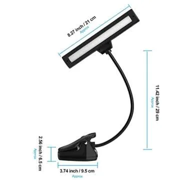 Versatile Clip-On Light for Reading and Music Stand
