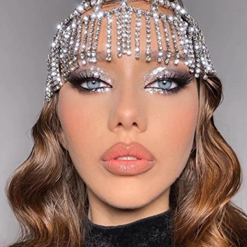 Fdesigner Vintage Crystal Head Chain for Elegant Events