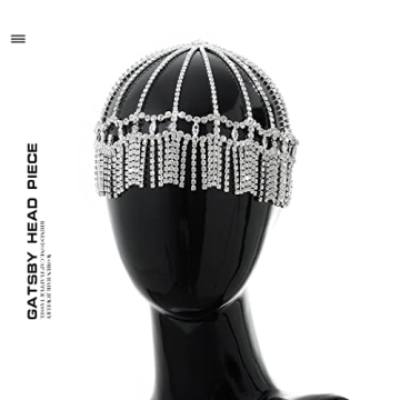 Fdesigner Vintage Crystal Head Chain for Elegant Events