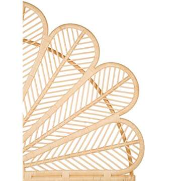 KOUBOO Rattan Petal Headboard for Stunning Bedroom Decor