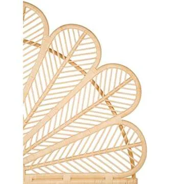 KOUBOO Rattan Petal Headboard for Stunning Bedroom Decor